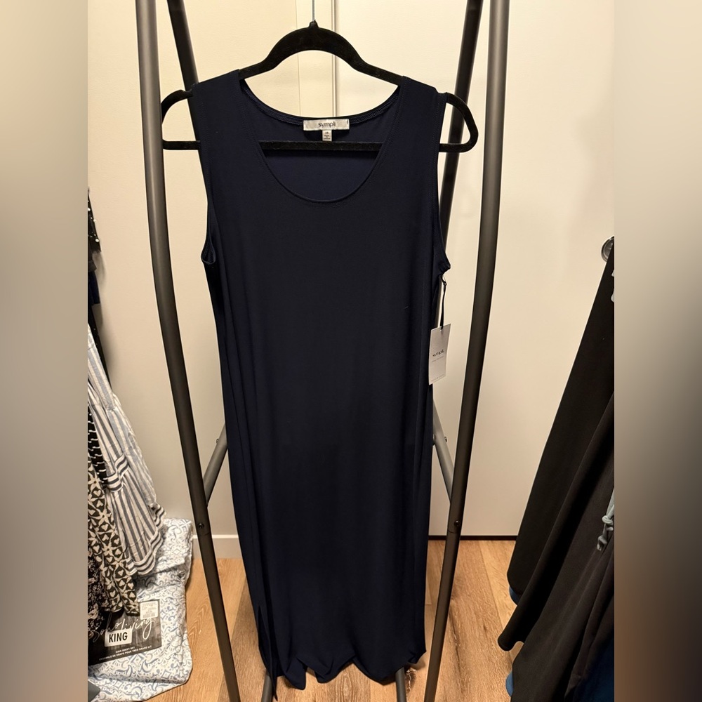 NWT Sympli Go To Sleeveless Dress Navy size 10